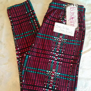 Digital Plaid Pattern Leggings -Super Soft Buskins